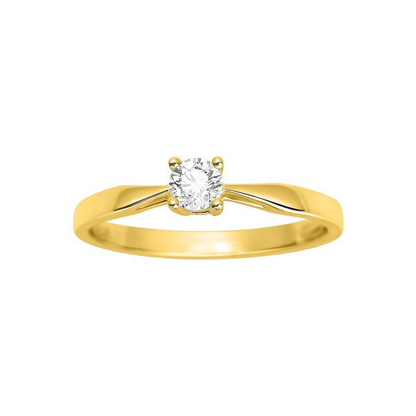 Solitaire diamant 0.23ct Or Jaune 750