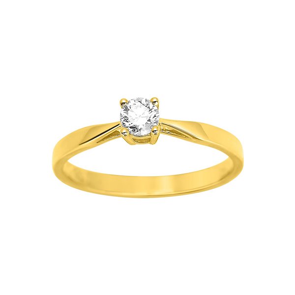 Solitaire diamant 0.23ct Or Jaune 750