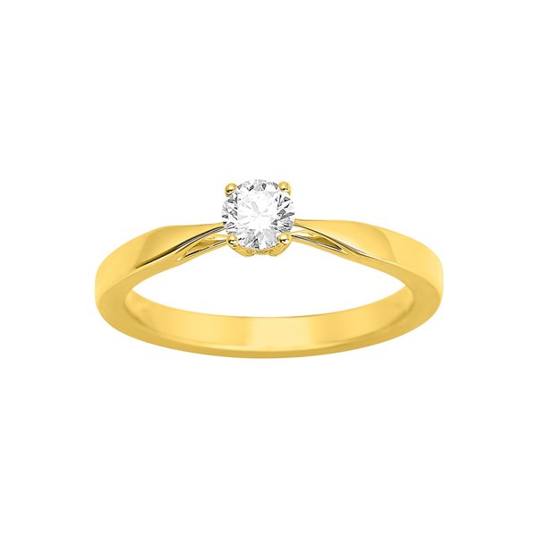 Solitaire diamant 0.30ct Or Jaune 750