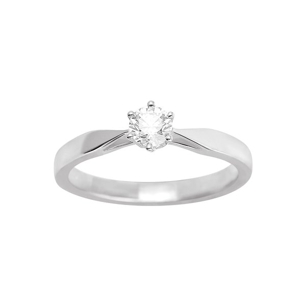 Solitaire diamant 0.30ct Or Blanc 750