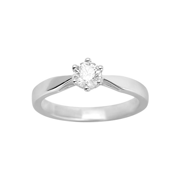 Solitaire diamant 0.40ct Or Blanc 750