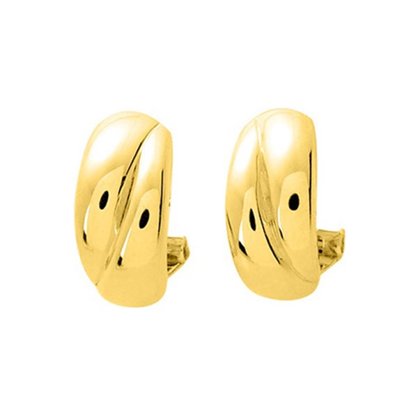 Boucles d'oreilles créoles électroformées Or Jaune 750