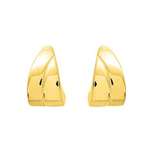 Boucles d'oreilles créoles électroformées Or Jaune 750