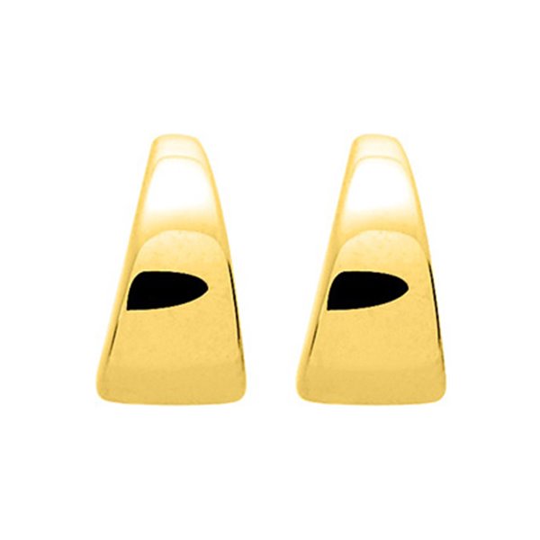 Boucles d'oreilles créoles électroformées Or Jaune 750