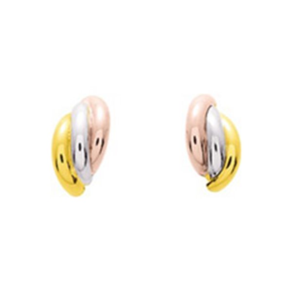 Boucles d'oreilles créoles 3 Ors 375