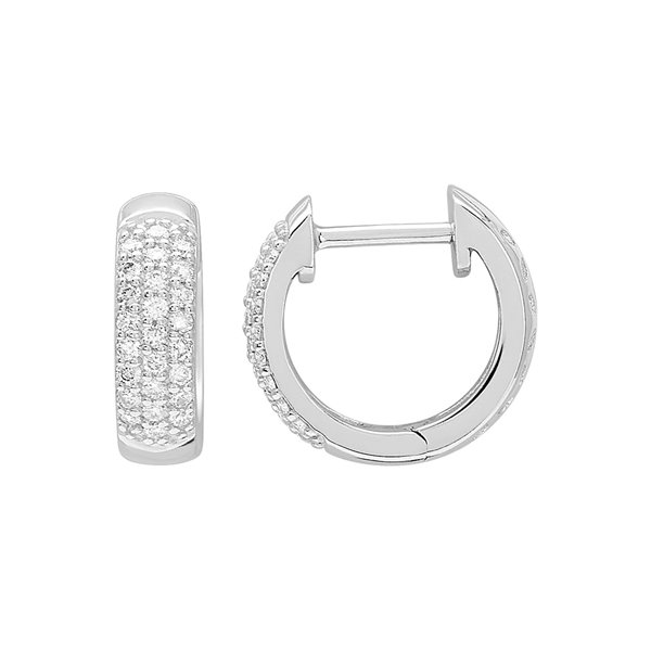 Boucles d'oreilles créoles diamant 0.25ct