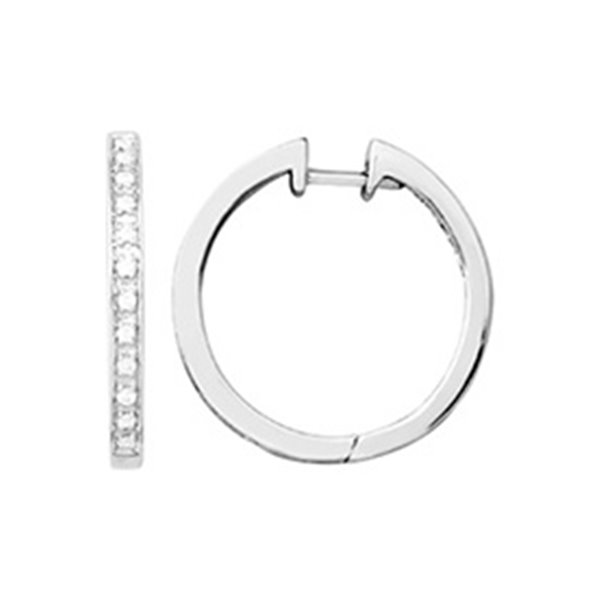 Boucles d'oreilles créoles diamant 0.08ct