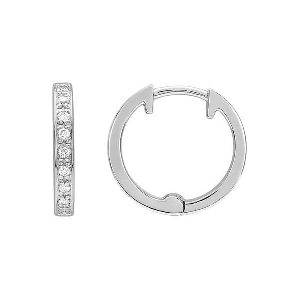 Boucles d'oreilles créoles diamant 0.07ct