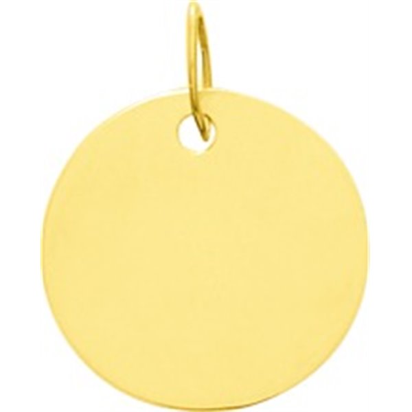 Pendentif rond Or Jaune 750