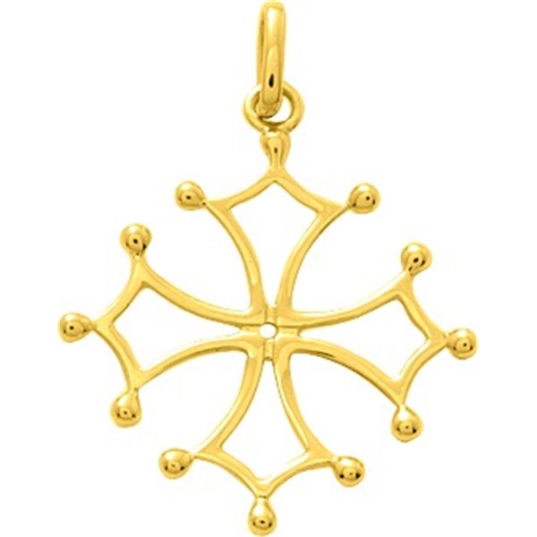 Pendentif Croix occitane Or Jaune 750