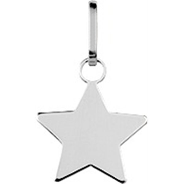 Pendentif étoile Or Blanc 750