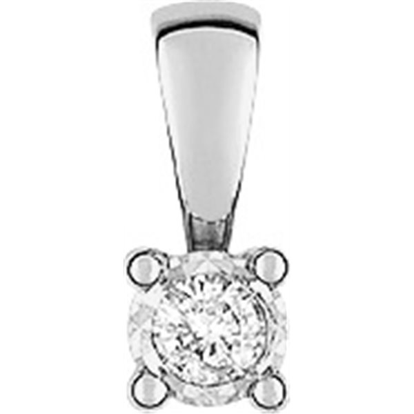 Pendentif diamant 0.064 Or Blanc 750