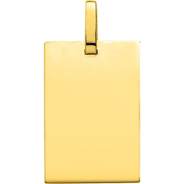 Plaque rectangle GM Or Jaune 750