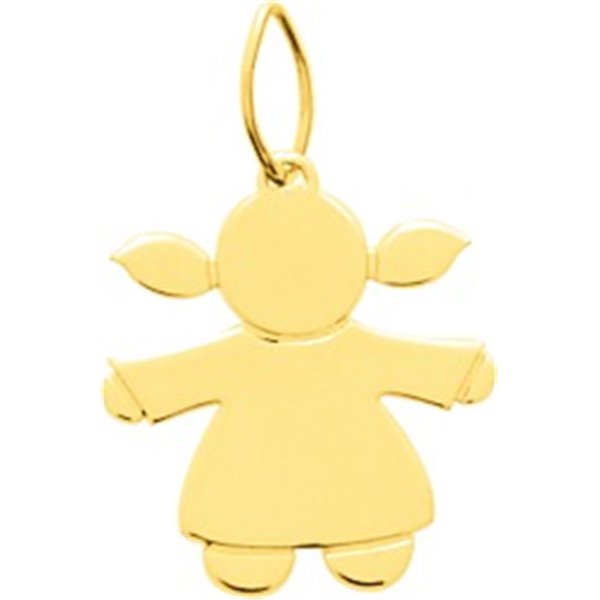 Pendentif fille Or Jaune 750