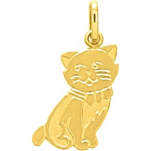 Pendentif chat Or Jaune 750