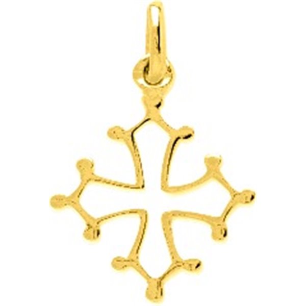 Pendentif Croix occitane Or Jaune 750