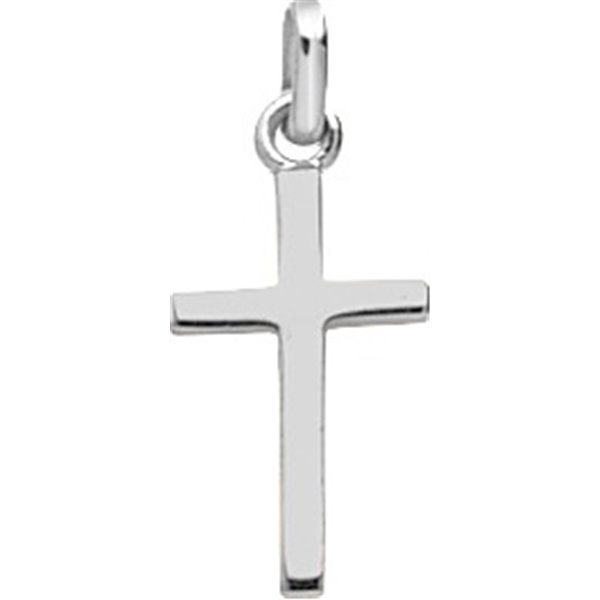 Pendentif croix Or Blanc 750