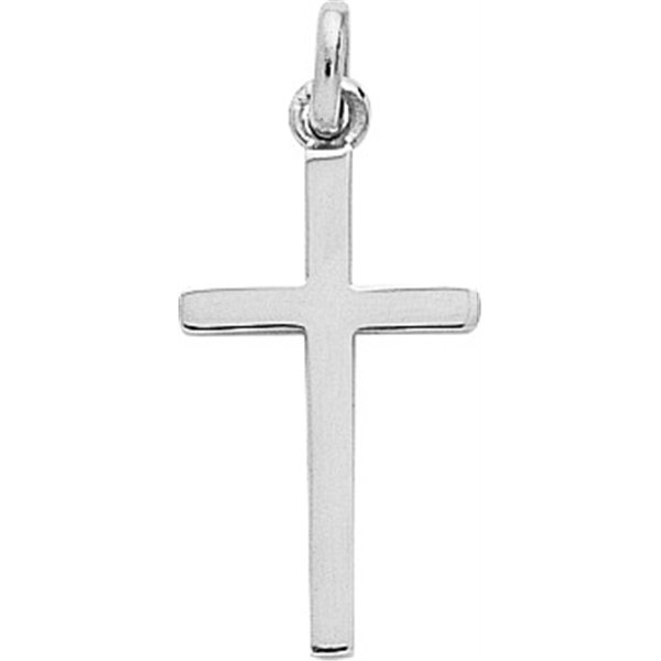 Pendentif croix Or Blanc 750