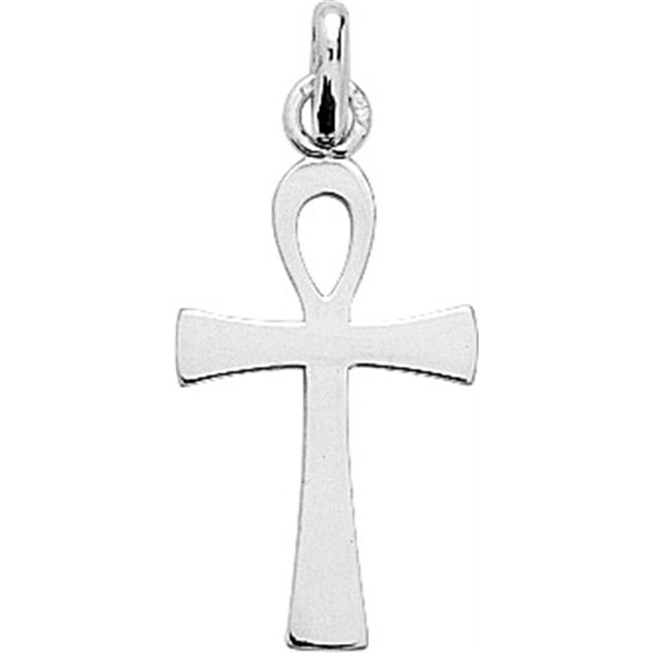 Pendentif croix Or Blanc 750