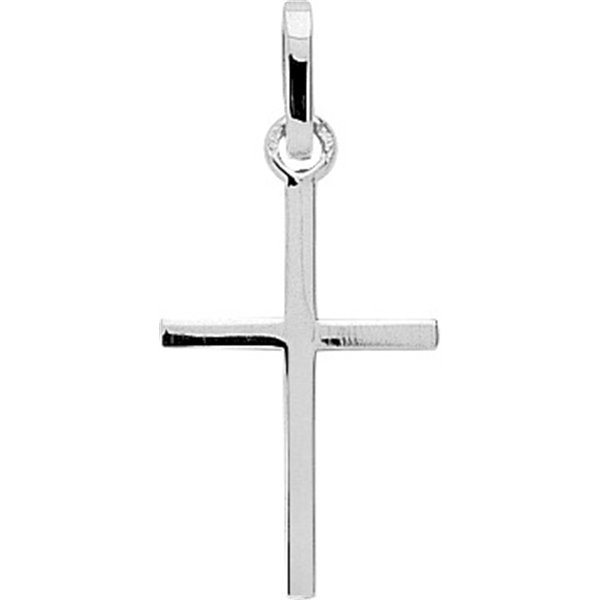 Pendentif croix Or Blanc 750