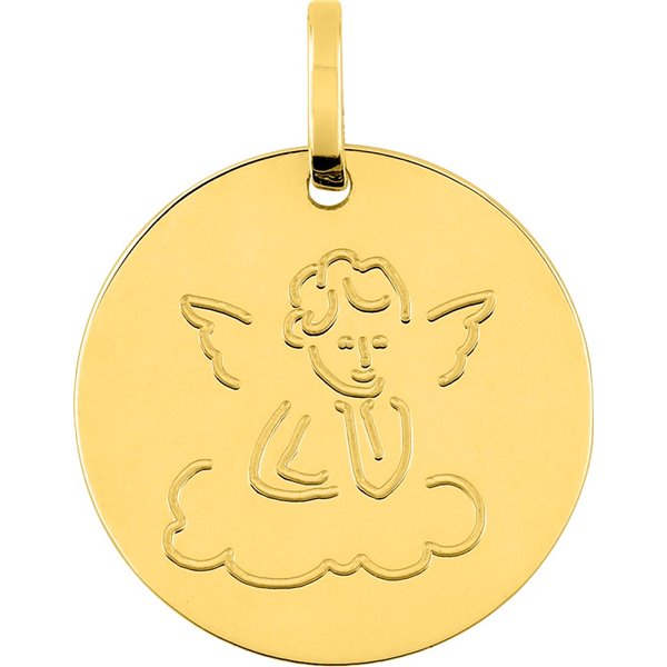 Médaille ange Or Jaune 375