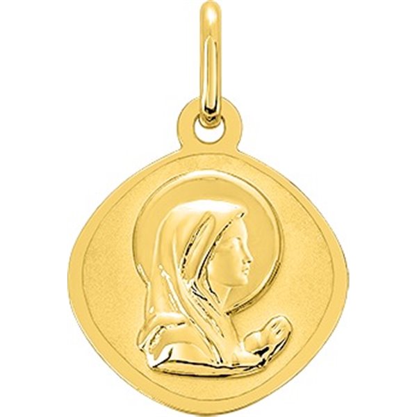 Médaille vierge Or Jaune 375