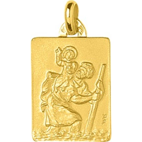 Medaille Saint Christophe Or Jaune 375