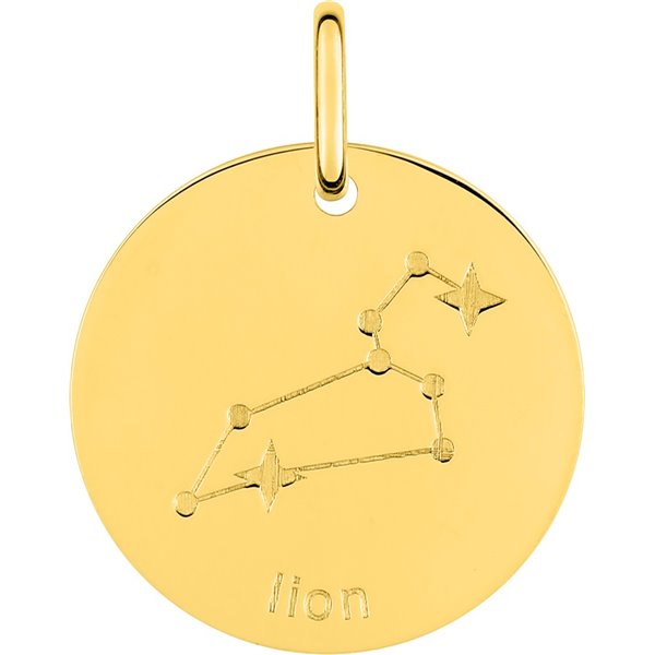 Médaille Lion Or Jaune 375