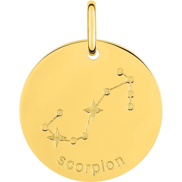 Médaille Scorpion Or Jaune 375