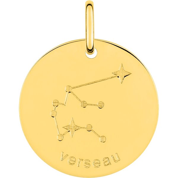 Médaille Verseau Or Jaune 375