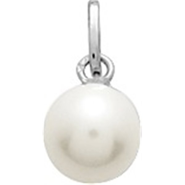 Pendentif perle de culture d'eau douce Or Blanc 375