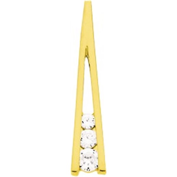 Pendentif oxyde(s) de zirconium Or Jaune 750