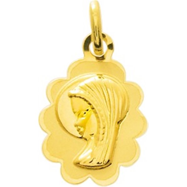 Médaille Or Jaune 375 vierge