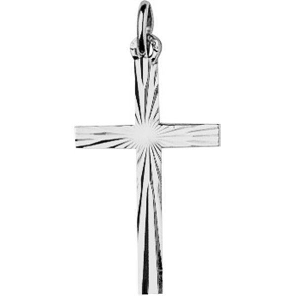 Pendentif croix Or Blanc 750