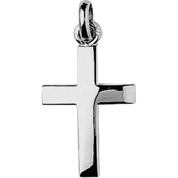 Pendentif croix Or Blanc 750