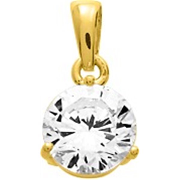 Pendentif oxyde(s) de zirconium Or Jaune 750