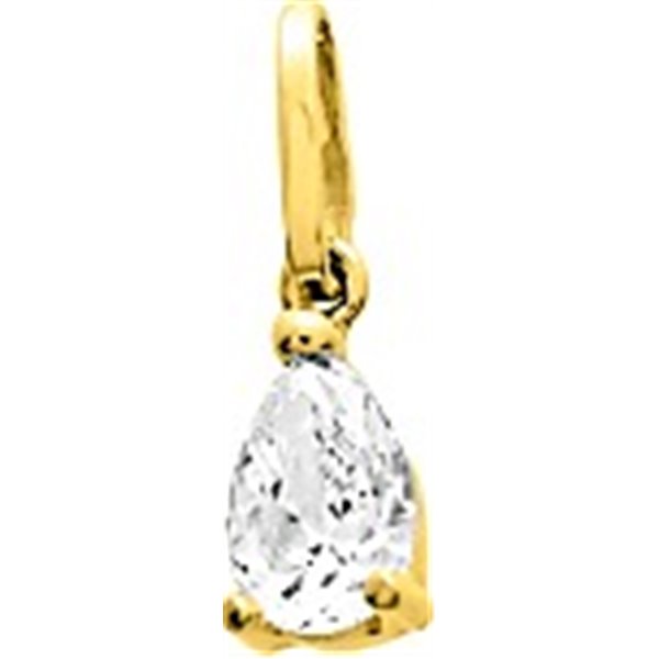 Pendentif oxyde(s) de zirconium Or Jaune 750