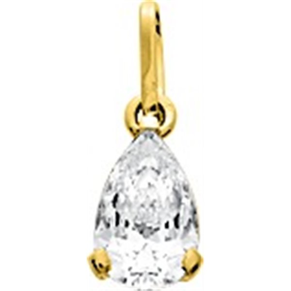 Pendentif oxyde(s) de zirconium Or Jaune 750