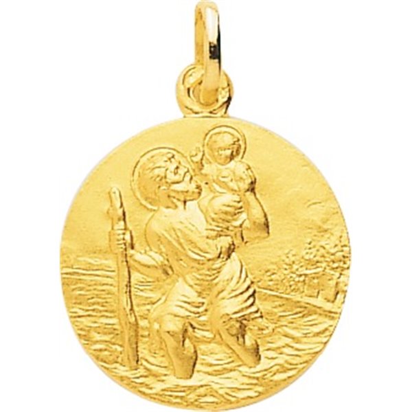 Médaille Saint Christophe Or Jaune 375