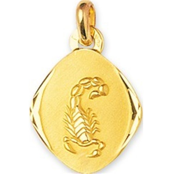 Médaille Scorpion Or Jaune 375