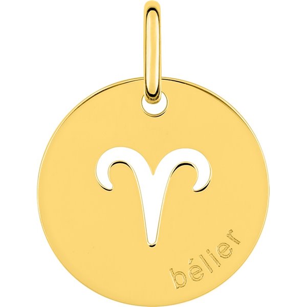 Pendentif zodiaque Bélier Or Jaune 750