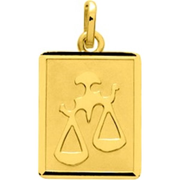 Pendentif zodiaque Balance Or Jaune 750