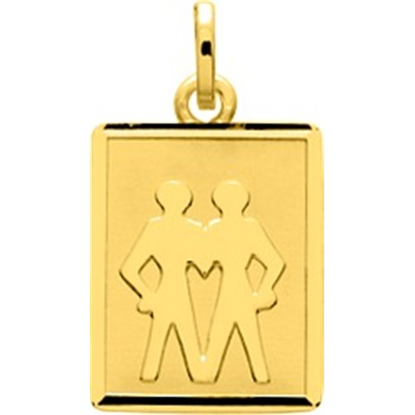 Pendentif zodiaque Gémeaux Or Jaune 750