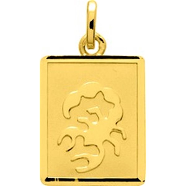 Pendentif zodiaque Scorpion Or Jaune 750