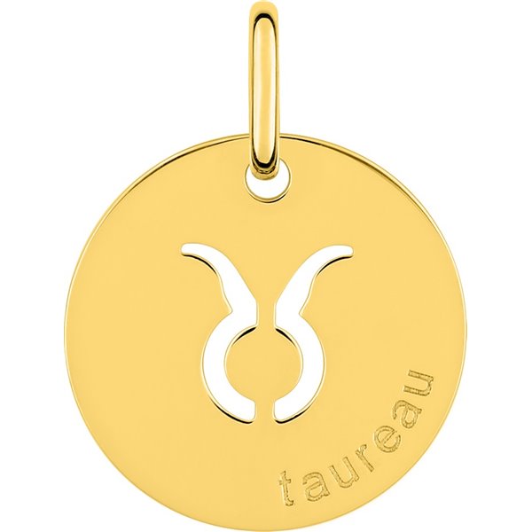 Pendentif zodiaque Taureau Or Jaune 750