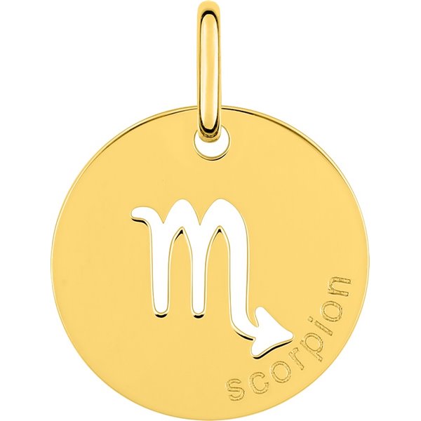 Pendentif zodiaque Scorpion Or Jaune 750