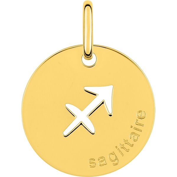 Pendentif zodiaque Sagittaire Or Jaune 750