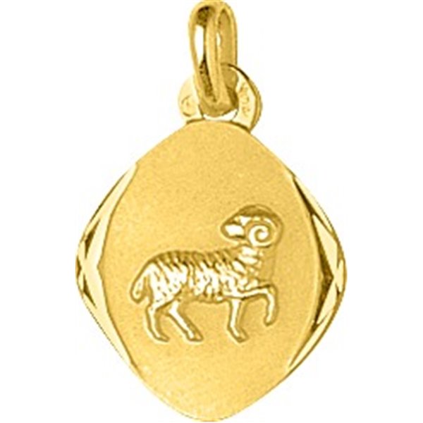 Médaille bélier Or Jaune 750