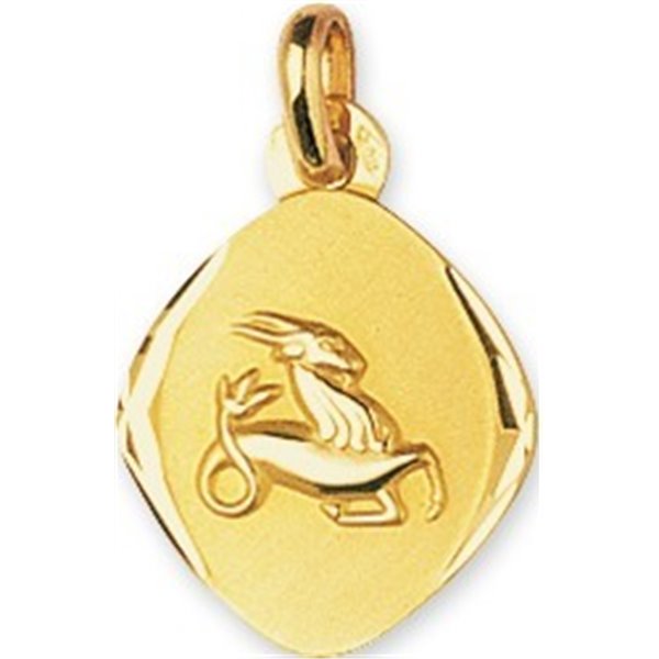 Médaille Capricorne Or Jaune 375