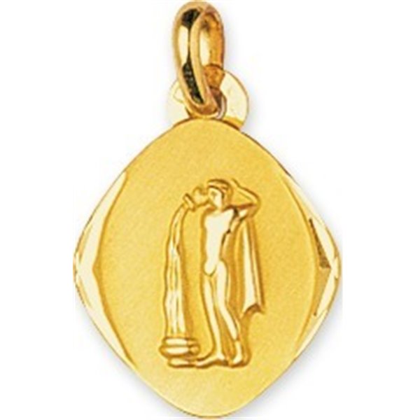 Médaille verseau Or Jaune 375